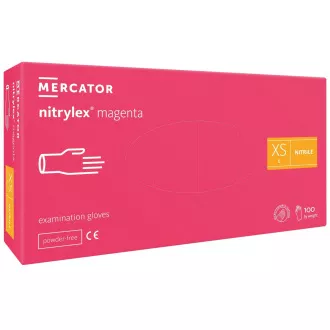 NITRYLEX MAGENTA - Nitrilne rokavice (brez prahu), 100 kosov, M