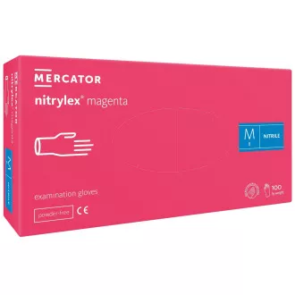 NITRYLEX MAGENTA - Nitrilne rokavice (brez prahu), 100 kosov, M