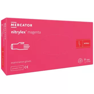 NITRYLEX MAGENTA - Nitrilne rokavice (brez prahu), 100 kosov, S