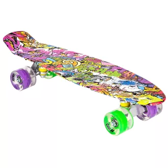 Pennyboard ENERO 56cm s kolesi LED, VINTAGE