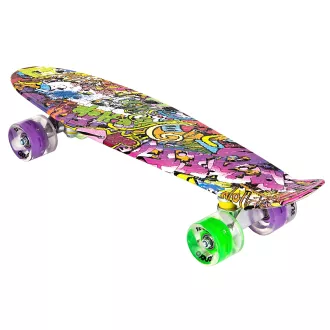Pennyboard ENERO 56cm s kolesi LED, VINTAGE