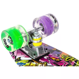 Pennyboard ENERO 56cm s kolesi LED, VINTAGE