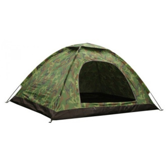 Pohodniški šotor za največ 3 osebe, 2x2m, kamuflaža