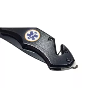 Zložljiv reševalni žepni nož - Kandar Black 21,5 cm