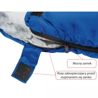 Turistična spalna vreča Royokamp QUEST 210x70 cm, temno modra, Temno modra