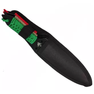 Komplet nožev za metanje z nožnico, 25 cm 3 kosi