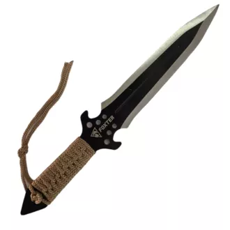 Komplet nožev za metanje z nožnico, 25 cm 3 kosi