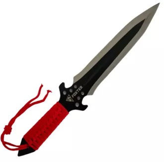 Komplet nožev za metanje z nožnico, 25 cm 3 kosi