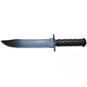 Taktični nož MILITARY FINKA SURVIVAL 35 cm črna/srebrna, Črna