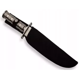 Taktični nož MILITARY FINKA SURVIVAL 35 cm črna/srebrna, Črna