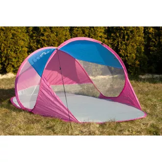Samostojni zložljivi šotor PARAWAN za plažo, roza-modra