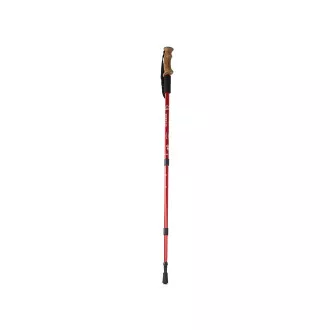 Treking palice za nordijsko hojo z ergonomskim ročajem iz plute, 135 cm, 2 kosa, črne