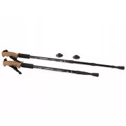 Treking palice za nordijsko hojo z ergonomskim ročajem iz plute, 135 cm, 2 kosa, modre