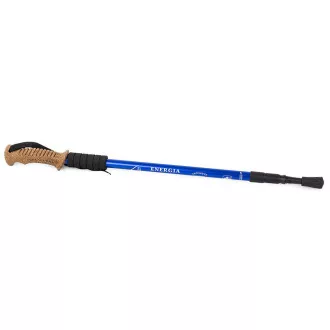 Treking palice za nordijsko hojo z ergonomskim ročajem iz plute, 135 cm, 2 kosa, modre