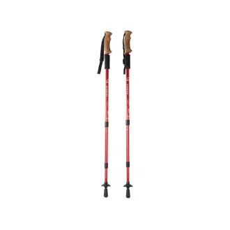 Treking palice za nordijsko hojo z ergonomskim ročajem iz plute, 135 cm, 2 kosa, modre