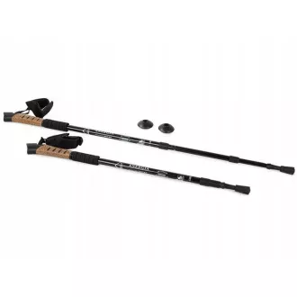 Treking palice za nordijsko hojo z ročajem iz plute, 135 cm, 2 kosa, Modra