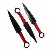 FOXTER Komplet nožev za metanje s pletenim ročajem, 17,5 cm 3 kosi