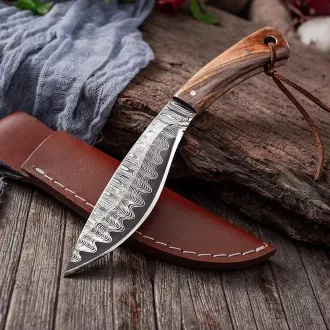 Pohodniški nož z okrašenim rezilom KUKRI, 19 cm Pohodniški nož z okrašenim rezilom KUKRI, 19 cm