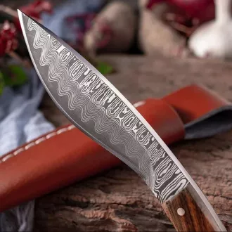 Pohodniški nož z okrašenim rezilom KUKRI, 19 cm Pohodniški nož z okrašenim rezilom KUKRI, 19 cm