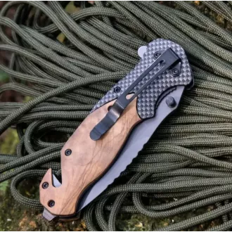 FOXTER Zložljiv reševalni lovski nož, 21 cm