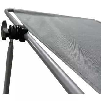 Zložljiv plažni stol na kolesih, 116x62x62-90 cm, siv Zložljiv plažni stol na kolesih, 116x62x62-90 cm, siv
