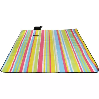 Piknik odeja 200x200 cm z ALU prevleko, črte - pastelna Piknik odeja 200x200 cm z ALU prevleko, črte - pastelna