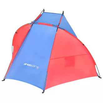 Plažni šotor ROYOKAMP 200x100x105 cm, rdeče-modra