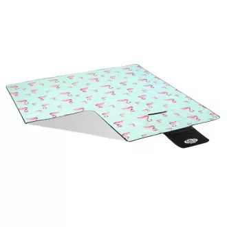Piknik odeja 200x200 cm MINT FLAMINGO