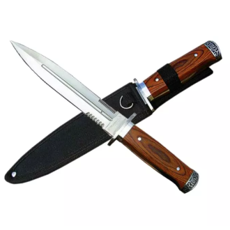 Vojaški lovski nož/kilavec z nožnico 28 cm