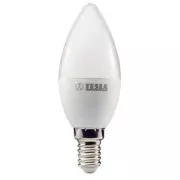 TESLA - LED CL140530-7, žarnica za sveče, E14, 5W, 230V, 400lm, 25 000h, 3000K toplo bela,