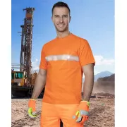 Majica ARDON®XAVER z refleksom. črtasto oranžna | H17256/L