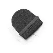 Zimska pletena kapa iz flisa ARDON®VISION Neo črno-siva