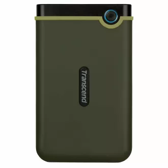 TRANSCEND Zunanji trdi disk USB 3.0 StoreJet 25M3G, tanek, 1 TB, črn (SATA, gumijasto ohišje, zaščita pred udarci)