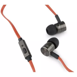 GEMBIRD slušalke z mikrofonom MHS-EP-LHR za MP3, kovinske, črne