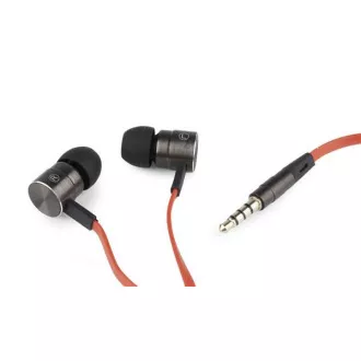 GEMBIRD slušalke z mikrofonom MHS-EP-LHR za MP3, kovinske, črne