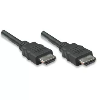 MANHATTAN Kabel HDMI z ethernetom, zaščiten, 1 m, črn