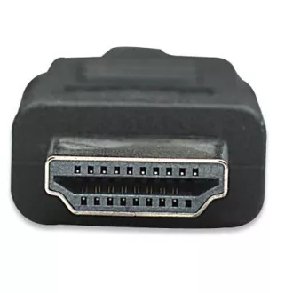 MANHATTAN Kabel HDMI z ethernetom, zaščiten, 1 m, črn