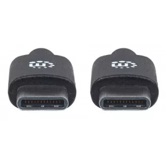 MANHATTAN Hitri kabel USB-C, tip C moški do tipa C moški, 2 m, črn
