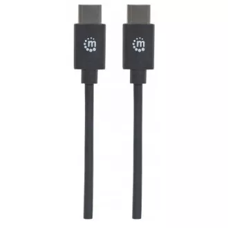 MANHATTAN Hitri kabel USB-C, tip C moški do tipa C moški, 2 m, črn