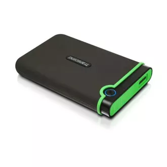 TRANSCEND Zunanji trdi disk USB 3.0 StoreJet 25M3S, 2TB, črn (SATA, gumijasto ohišje, zaščita pred udarci)