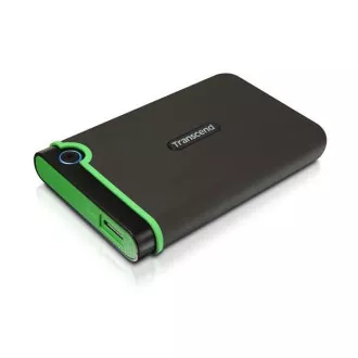 TRANSCEND Zunanji trdi disk USB 3.0 StoreJet 25M3S, 2TB, črn (SATA, gumijasto ohišje, zaščita pred udarci)