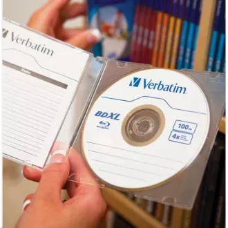VERBATIM BD-R XL (5 kosov)Blu-Ray/Jewel/DL/4x/100GB/ ŠIROKO BELA TISKALNA POVRŠINA S TISKALNIKOM