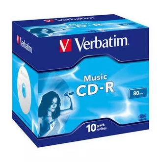 VERBATIM CD-R(10-pack)Audio/Live it!/Color/Jewel/80Min