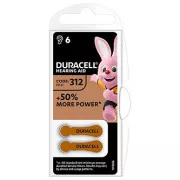 Baterija Duracell za enkratno uporabo s cinkovim zrakom ZA, 6 kosov