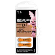 Baterija Duracell za enkratno uporabo s cinkovim zrakom ZA, 6 kosov