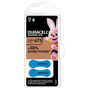 Baterija Duracell za enkratno uporabo s cinkovim zrakom ZA, 6 kosov