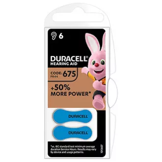 Baterija Duracell za enkratno uporabo s cinkovim zrakom ZA, 6 kosov