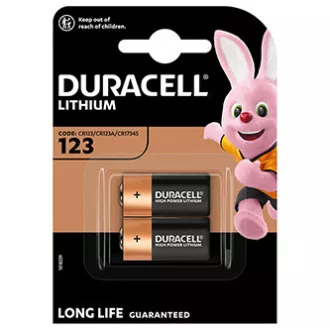 Duracell ULTRA litijeva baterija za enkratno uporabo CR123A, 2 paketa