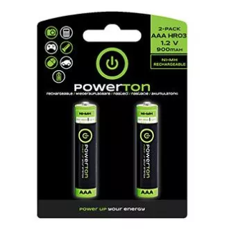 Powerton ENERGY RECHARGE Akumulatorske baterije Ni-MH AAA, 2 paketa