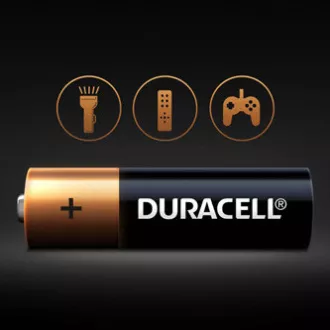 Duracell Alkalne baterije za enkratno uporabo AA, 4 pakiranja